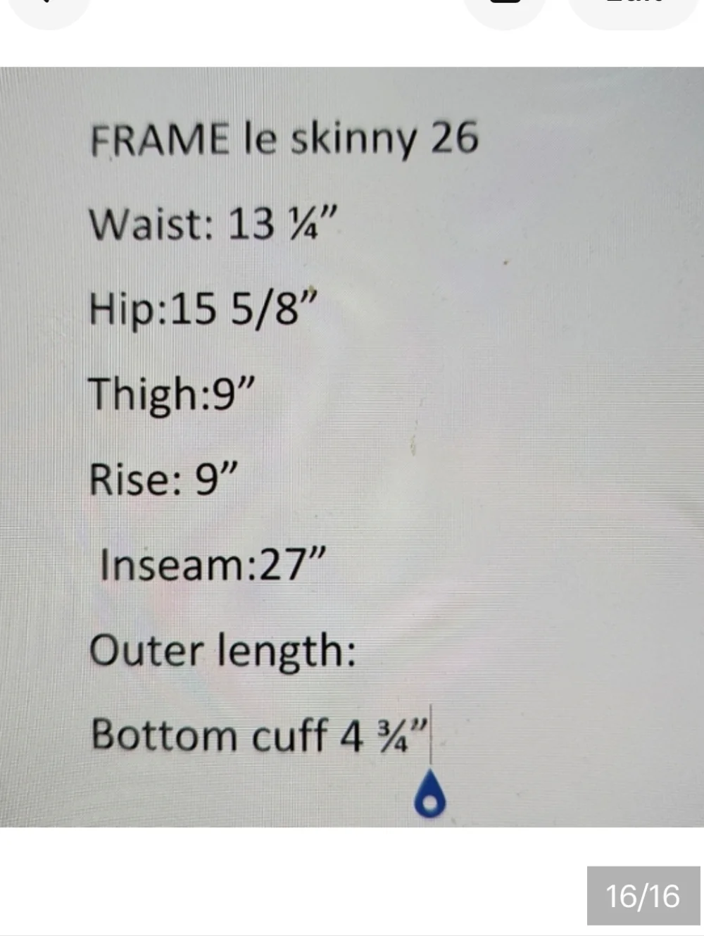 Frame denim Women Le High Skinny LHSKCT465 mid rise khaki Green Coated jeans 26 - Picture 16 of 16